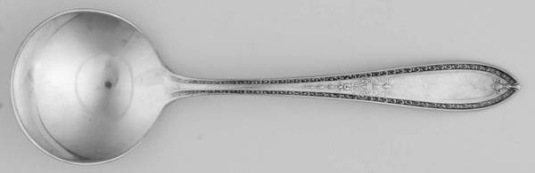 Triumph (Silverplate, 1925, NO MONOGRAMS) Round Bowl Soup Spoon (Bouillon) by International Silver