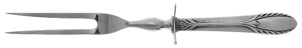 Trousseau (Sterling, 1934) Small Steak Carving Fork with Stainless Prongs
