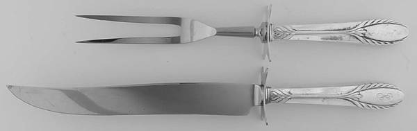Trousseau (Sterling, 1934) Small Steak 2-Piece Carving Set w/Stainless Blade