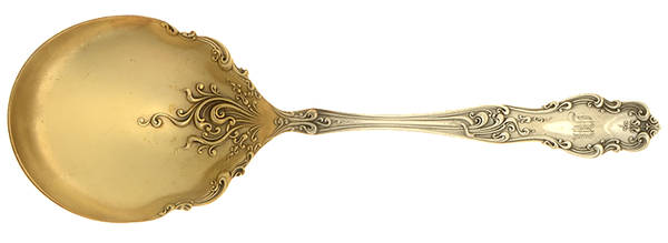 Tudor (Silverplate, 1904) Monogram Solid Smooth Casserole Spoon