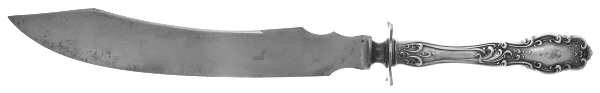 Tudor (Silverplate, 1904) Large Stainless Blade Roast Carving Knife
