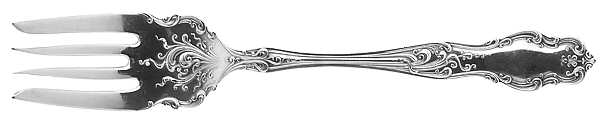 Tudor (Silverplate, 1904) Medium Solid Cold Meat Serving Fork