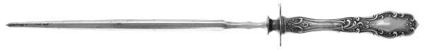 Tudor (Silverplate, 1904) Large Roast Steel Rod Knife Sharpener