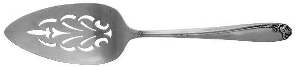 Tupperware Rose (Silverplate, 1955) Solid Pierced Pie Server