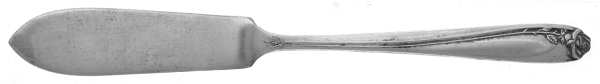 Tupperware Rose (Silverplate, 1955) Flat Handle Master Butter Knife