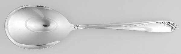 Tupperware Rose (Silverplate, 1955) Solid Smooth Casserole Spoon
