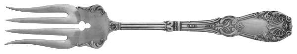 Tuxedo (Silverplate, 1890) Medium Solid Cold Meat Serving Fork