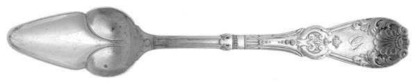 Tuxedo (Silverplate, 1890) Fruit/Orange Spoon W/Monogram