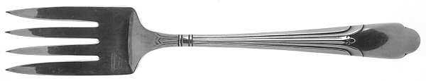 Ultra (Silverplate, 1938) Medium Solid Cold Meat Serving Fork
