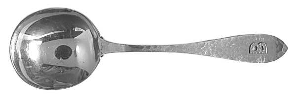 Van Dyke-Applied (Sterling, 1910) Round Bowl Soup Spoon (Gumbo)