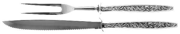 Valencia (Sterling, 1965) Small Stainless Blade 2-Piece Steak Carving Set by International Silver