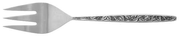Valencia (Sterling, 1965) Large Solid Cold Meat Serving Fork by International Silver