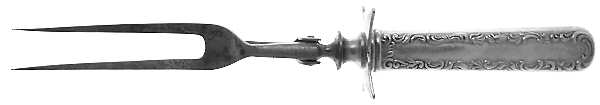 Victoria (Silverplate, 1846, 1895) Large Stainless-Prong Roast Carving Fork