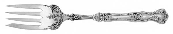 Vintage (Silverplate, 1904) Cold Meat Serving Fork Hollow Handle