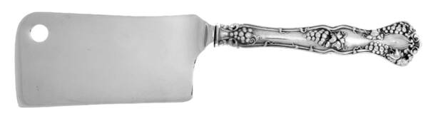 Vintage (Silverplate, 1904) Cheese Cleaver with Stainless Blade HC