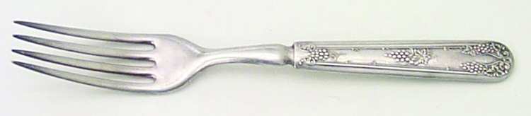 Vintage (Silverplate, 1904) Indented Solid Handled Fork