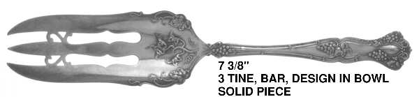 Vintage (Silverplate, 1904) Cake Serving Fork