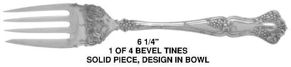 Vintage (Silverplate, 1904) Individual Fish/Pastry Fork
