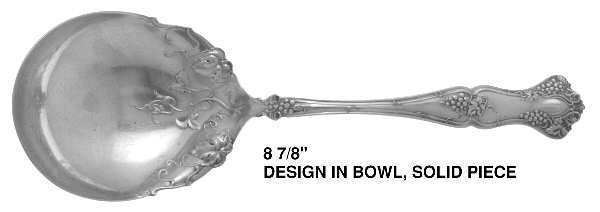 Vintage (Silverplate, 1904) Solid Smooth Berry/Casserole Spoon