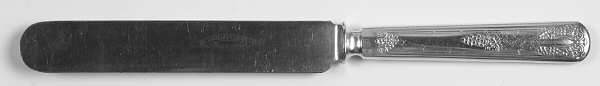 Vintage (Silverplate, 1904) Blunt Solid Indented Knife