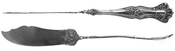Vintage (Silverplate, 1904) Flat Twisted Handle Master Butter Knife
