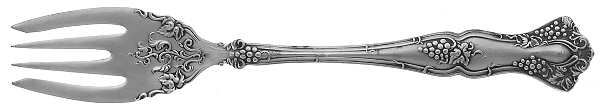 Vintage (Silverplate, 1904) Small Individual Solid Fish/Salad Fork