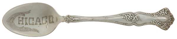 Vintage (Silverplate, 1904) Souvenir Spoon (Five O'Clock)