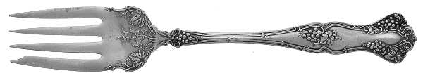 Vintage (Silverplate, 1904) Medium Solid Cold Meat Serving Fork