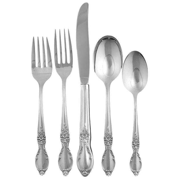Victorian Rose (Silverplate, 1954) 40  Piece Estate Set