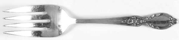 Victorian Rose (Silverplate, 1954) Medium Solid Cold Meat Serving Fork