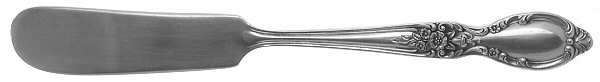 Victorian Rose (Silverplate, 1954) Flat Handle Butter Spreader