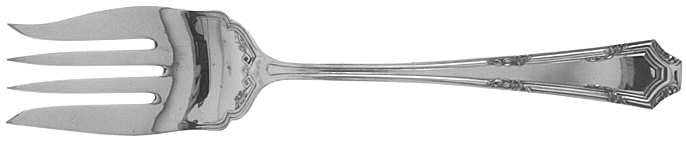 Virginia I (Silverplate, 1917) Medium Solid Cold Meat Serving Fork