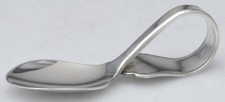 Virginia II (Silverplate, 1916) Baby Spoon with Curved Handle HC
