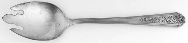 Viceroy Two (Silverplate) Pierced Tablespoon (Serving Spoon)