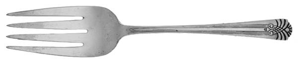 Vogue (Silverplate, 1938) Small Solid Cold Meat Serving Fork