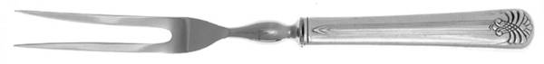 Vogue (Silverplate, 1938) Small Steak Carving Fork with Stainless Prongs