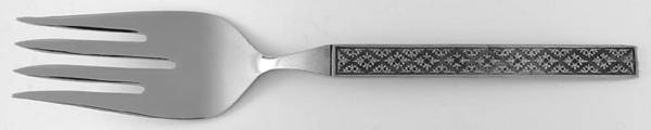 Vogue (Stainless) Medium Solid Cold Meat Serving Fork by International Silver