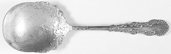 Waldorf (Silverplate, 1894) Monogram Solid Smooth Casserole Spoon