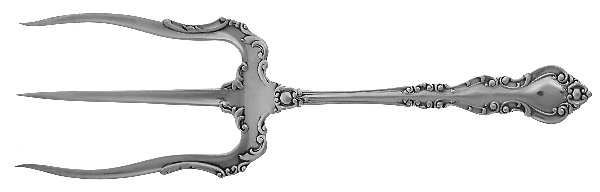 Warwick (Sterling, 1898) Solid Toast Serving Fork
