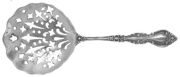 Warwick (Sterling, 1898) Solid Bon Bon Spoon with Pierced Bowl