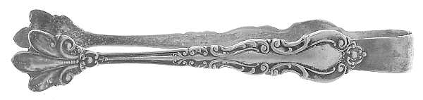 Warwick (Sterling, 1898) Bon Bon Tongs