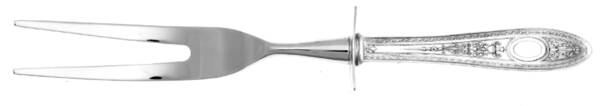 Wedgwood (Sterling, 1924, No Monos) Carving Fork Small with Stainless Prongs HC