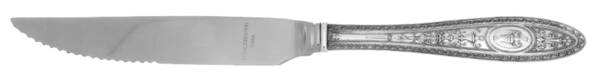 Wedgwood (Sterling, 1924, No Monos) Steak Knife Individual Hollow, Serrate HC