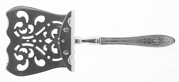 Wedgwood (Sterling, 1924, No Monos) Hollow Asparagus Server with Silverplate Hood