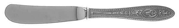 Wedgwood (Sterling, 1924, No Monos) Butter Spreader Hollow Hdl-Paddle/Stainless Blade by International Silver