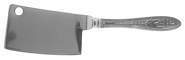 Wedgwood (Sterling, 1924, No Monos) Cheese Cleaver with Stainless Blade