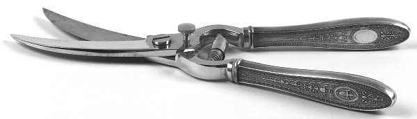 Wedgwood (Sterling, 1924, No Monos) Poultry Shears with Stainless Blades