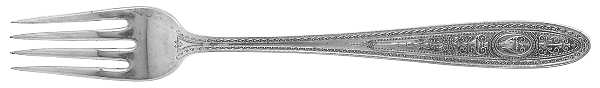 Wedgwood (Sterling, 1924, No Monos) Grille Fork (Viande)