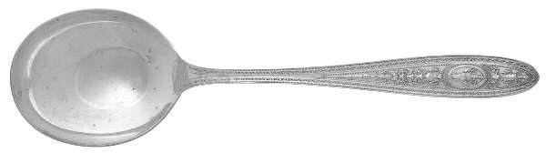 Wedgwood (Sterling, 1924, No Monos) Round Bowl Soup Spoon (Gumbo)