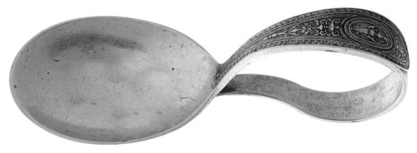 Wedgwood (Sterling, 1924, No Monos) Curved Handle Baby Spoon